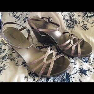 Light Bronze wedge sandal